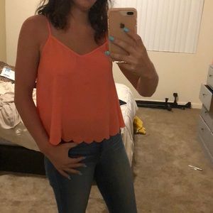 Coral cropped tank!